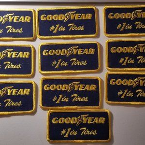 Set of 10 Vintage Good Year Patches Circa 1994